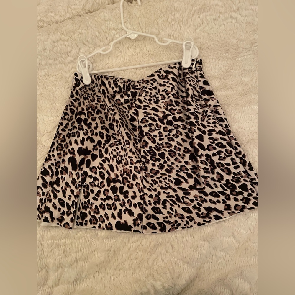 Cheetah print miniskirt